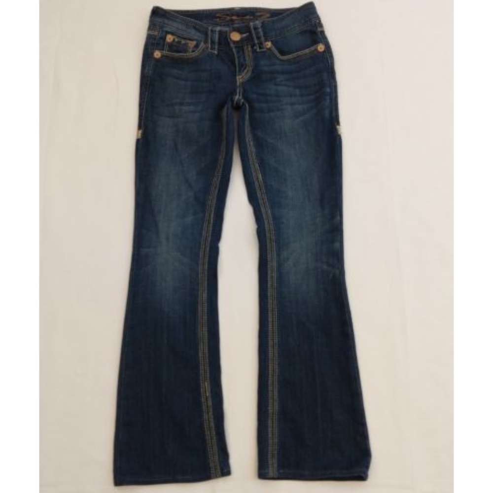 Seven 7 Size 2 Dark Wash Low Rise Boot Cut Jeans